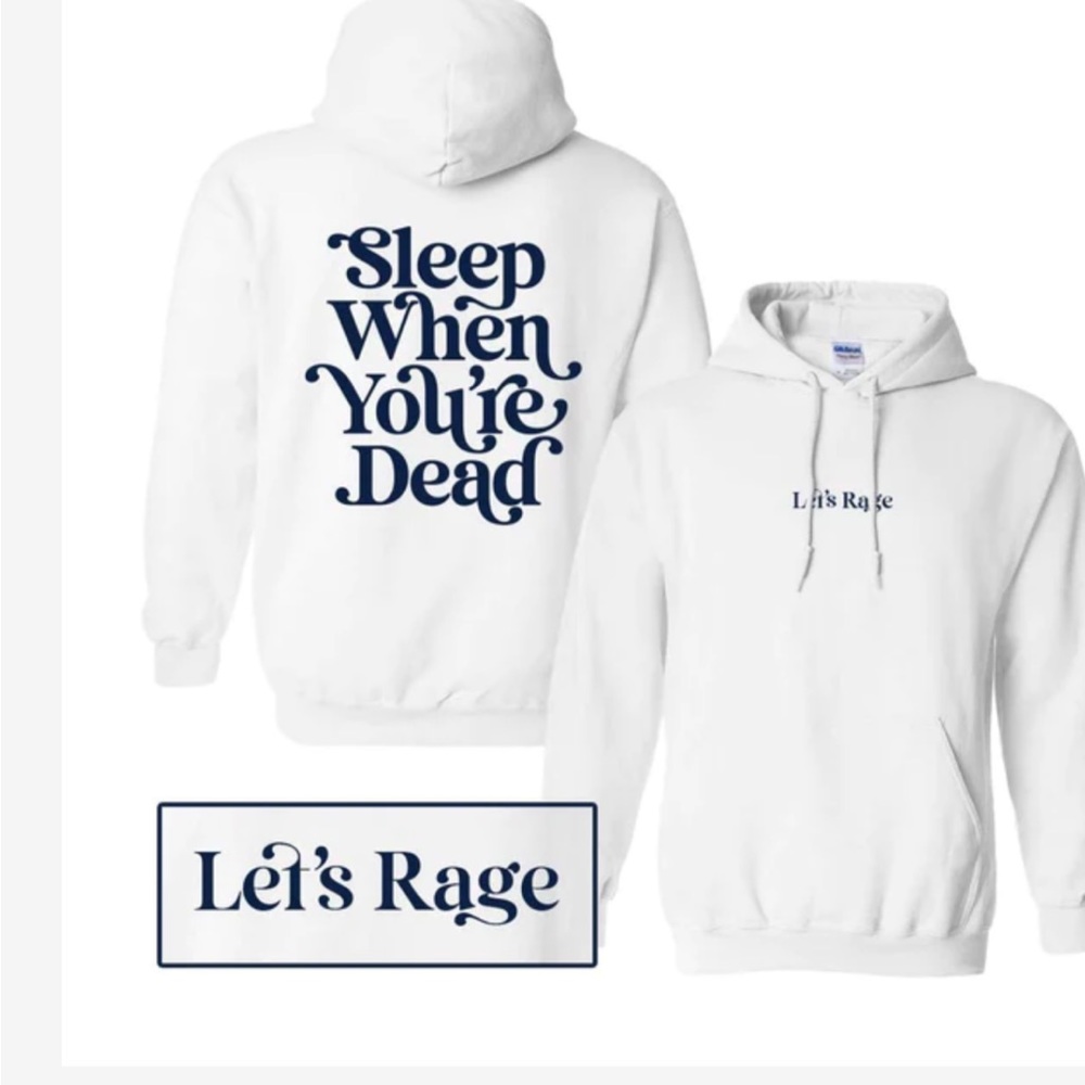 Barstool store: brand new white hoodie
